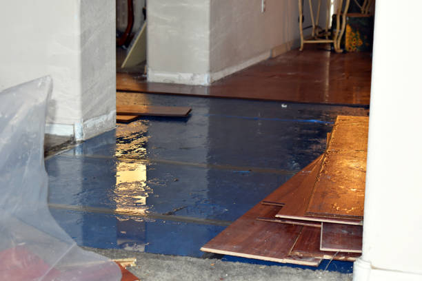 Professional Emergency Water Damage Restoration technician working in Marengo, IA